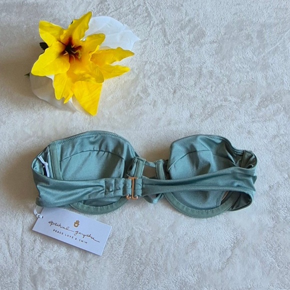 SPIRITUAL GANGSTER Women's bikini Islander Top Color SAG Size SMALL. - Picture 2 of 5